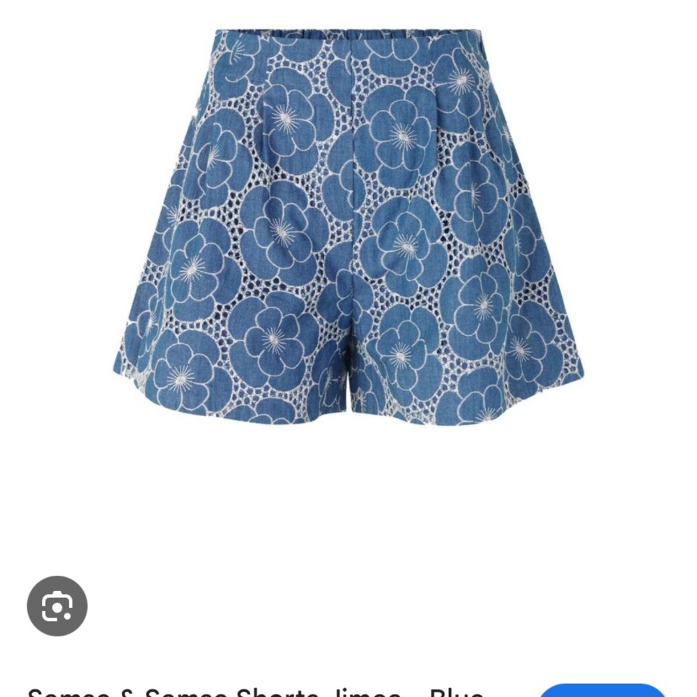 Blue Flower Jimea Patterned Shorts - Picture 5 of 5